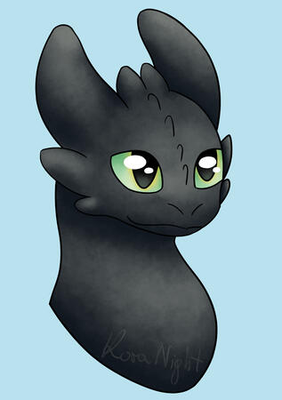 Toothless headshot